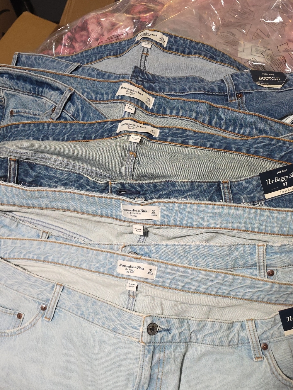 BUNDLE - Abercrombie & Fitch Blue Denim Jeans Lot - Various Washes